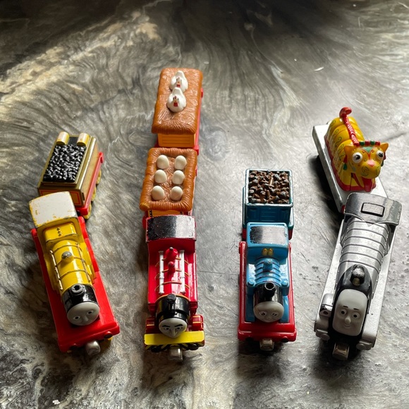 Nine Piece Thomas The Train & Friends Lot-Thomas, Spencer, Molly, Victor & More